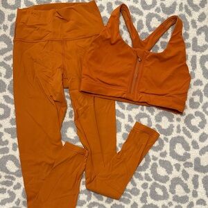 Athleta Leggings & Sports Bra Set